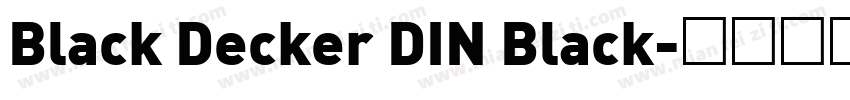 Black Decker DIN Black字体转换